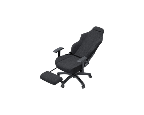 Игровое кресло AndaSeat Luna Pro L, Льняная ткань, 1D-подлокотники, Выдвижная подставка для ног, Темно-серый, AD18T-44-GB-F