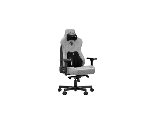 Игровое кресло AndaSeat Kaiser 3E XL, Льняная ткань, 4D-подлокотники, Серый, AD12YNDC-XL-37-G-CF-G