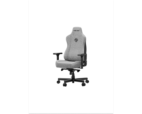 Игровое кресло AndaSeat Kaiser 3E XL, Льняная ткань, 4D-подлокотники, Серый, AD12YNDC-XL-37-G-CF-G