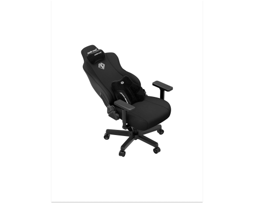 Игровое кресло AndaSeat Kaiser 3E XL, Льняная ткань, 4D-подлокотники, Черный, AD12YNDC-XL-37-B-CF-B01