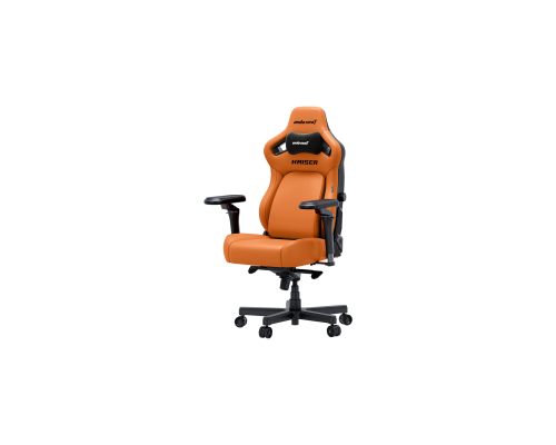 Игровое кресло AndaSeat Kaiser 4 V2, ПВХ-кожа, 6D-подлокотники, Оранжевый, AD12YDDC-L-20-O-PV/C-03