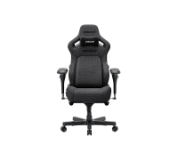 Игровое кресло Anda Seat Kaiser 4 V2 XL, Льняная ткань, 6D-подлокотники, Размер XL, Темно-серый, AD12YDDC-XLL-20-GB-CF-03