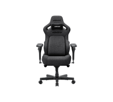 Игровое кресло Anda Seat Kaiser 4 V2 XL, Льняная ткань, 6D-подлокотники, Размер XL, Темно-серый, AD12YDDC-XLL-20-GB-CF-03