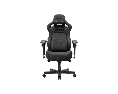 Игровое кресло Anda Seat Kaiser 4 V2 XL, Льняная ткань, 6D-подлокотники, Размер XL, Темно-серый, AD12YDDC-XLL-20-GB-CF-03