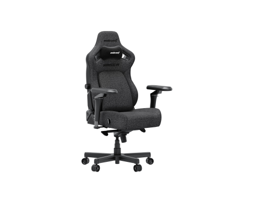 Игровое кресло Anda Seat Kaiser 4 V2 XL, Льняная ткань, 6D-подлокотники, Размер XL, Темно-серый, AD12YDDC-XLL-20-GB-CF-03
