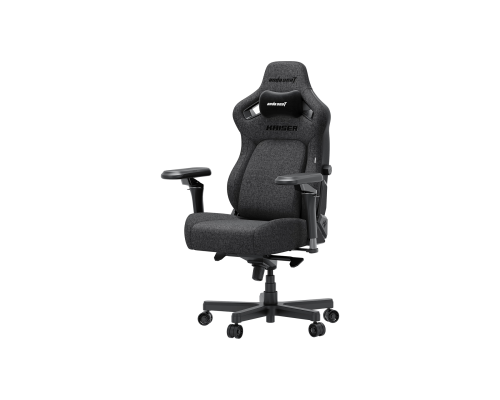 Игровое кресло Anda Seat Kaiser 4 V2 XL, Льняная ткань, 6D-подлокотники, Размер XL, Темно-серый, AD12YDDC-XLL-20-GB-CF-03