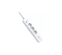Сетевой фильтр Xiaomi 20W Power Strip, 3 розетки (Тип F), 2x USB-A, 1x USB-C, 1.4 м, белый, BHR07UKEU