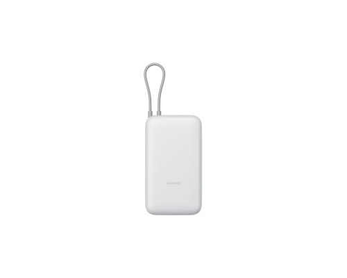 Портативный аккумулятор Xiaomi Power Bank 20000 мА·ч, 22.5 Вт, со встроенным кабелем, USB-A/Type-C, светло-серый, BHR9738GL