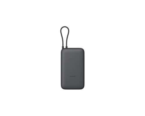 Портативный аккумулятор Xiaomi Power Bank 20000 мА·ч, 22.5 Вт, со встроенным кабелем, USB-A/Type-C, темно-серый, BHR9740GL