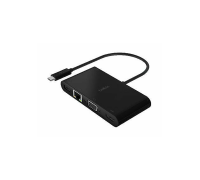 Многопортовый хаб Belkin USB-C > Ethernet / HDMI / VGA / USB-A / 100Вт PD, черный