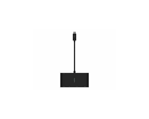 Многопортовый хаб Belkin USB-C > Ethernet / HDMI / VGA / USB-A / 100Вт PD, черный