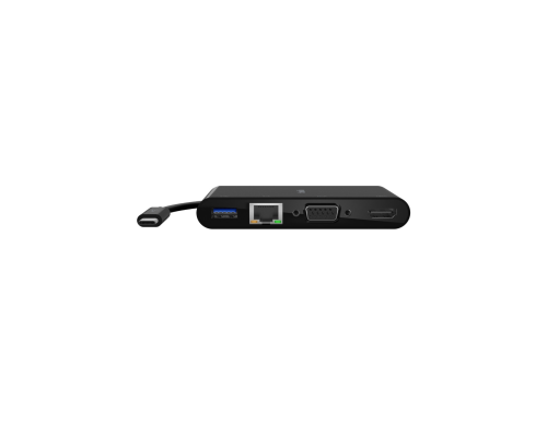 Многопортовый хаб Belkin USB-C > Ethernet / HDMI / VGA / USB-A, черный