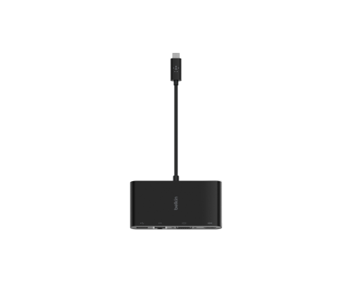 Многопортовый хаб Belkin USB-C > Ethernet / HDMI / VGA / USB-A, черный