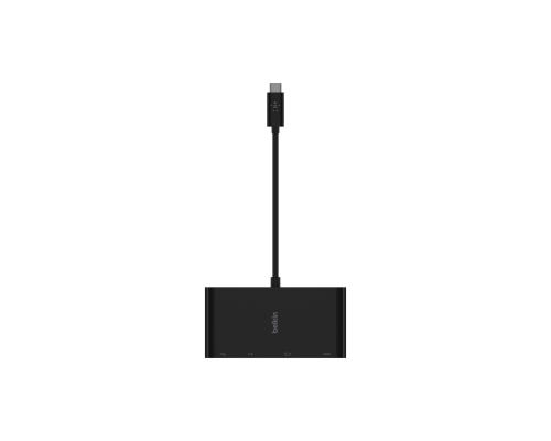 Многопортовый хаб Belkin USB-C > Ethernet / HDMI / VGA / USB-A, черный