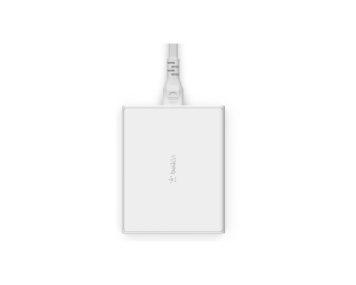 Сетевое зарядное устройство Belkin 108Вт GaN (2хUSB-C / 2хUSB-A), с кабелем 2м, белый