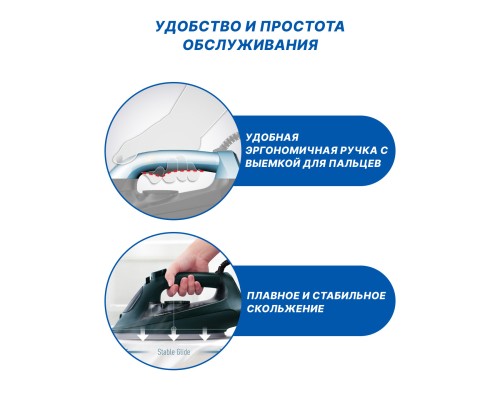 Паровой утюг Panasonic NI-U450GTV, 2400 Вт, 300 мл, зелёный