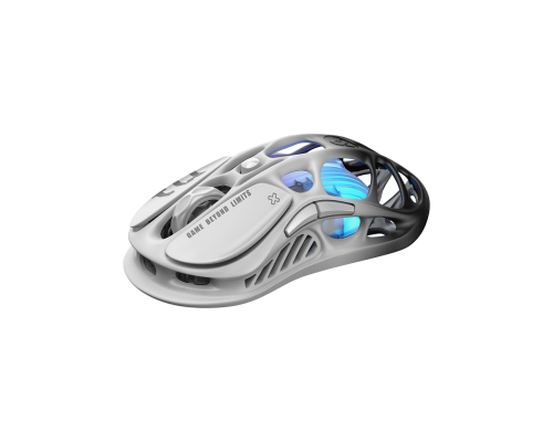 Игровая мышь GravaStar Mercury M1 Pro, BT/WL/USB-A, RGB, черно-белый