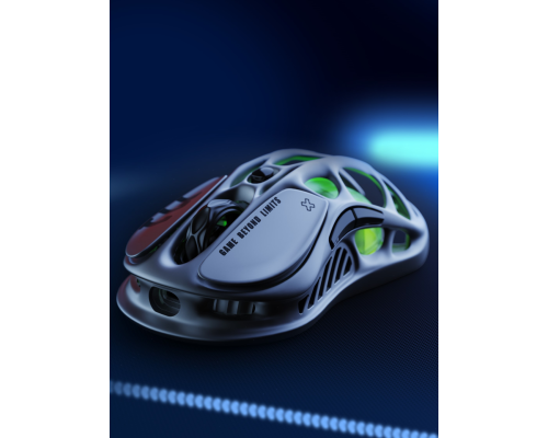 Игровая мышь GravaStar Mercury M1 Pro, magnesium alloy body, BT/WL/USB-A, RGB, Gunmetal Gray
