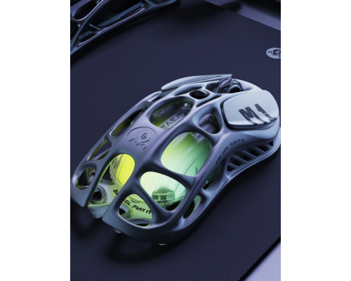 Игровая мышь GravaStar Mercury M1 Pro, magnesium alloy body, BT/WL/USB-A, RGB, Gunmetal Gray