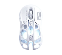 Игровая мышь GravaStar Mercury M2, BT/WL/USB-A, RGB, Opaline White