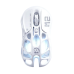 Игровая мышь GravaStar Mercury M2, BT/WL/USB-A, RGB, Opaline White