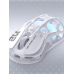 Игровая мышь GravaStar Mercury M2, BT/WL/USB-A, RGB, Opaline White