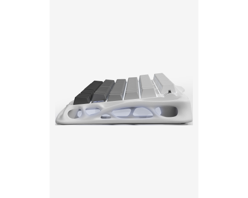Механическая клавиатура GravaStar Mercury K1 80keys, GravaStar x Kailh Cherry Pink, EN, BT/WL/USB, белый