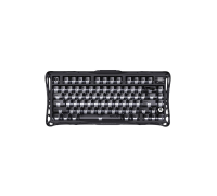 Механическая клавиатура GravaStar Mercury K1 79 keys + ручка, GravaStar x Kailh Cherry Pink, EN, BT/WL/USB, Stealth Black (GSK1_XTAL_BLK)