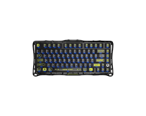 Механическая клавиатура GravaStar Mercury K1 Lite 80 keys, GravaStar x BSUN Grey, EN, BT/WL/USB, черный