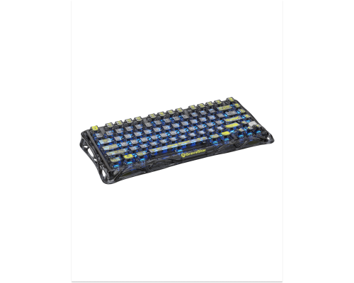 Механическая клавиатура GravaStar Mercury K1 Lite 80 keys, GravaStar x BSUN Grey, EN, BT/WL/USB, черный