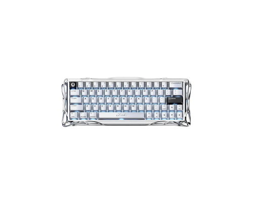 Магнитная игровая клавиатура GravaStar Mercury V60 Pro 60 keys, GravaStar Blackcore, 8K, USB-A, RGB, Chrome Silver