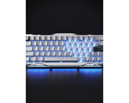 Магнитная игровая клавиатура GravaStar Mercury V60 Pro 60 keys, GravaStar Blackcore, 8K, USB-A, RGB, Chrome Silver