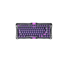 Магнитная игровая клавиатура GravaStar Mercury V75 Lite 75 keys, Blackcore, 8K, USB-A, RGB, Transparent Black