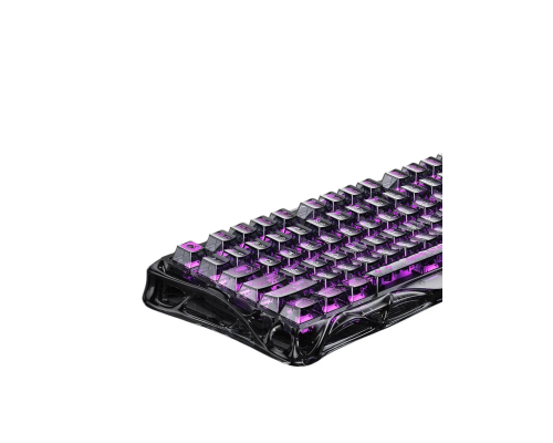 Магнитная игровая клавиатура GravaStar Mercury V75 Lite 75 keys, Blackcore, 8K, USB-A, RGB, Transparent Black