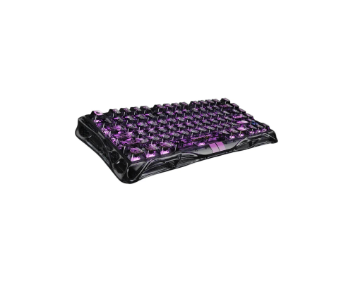 Магнитная игровая клавиатура GravaStar Mercury V75 Lite 75 keys, Blackcore, 8K, USB-A, RGB, Transparent Black