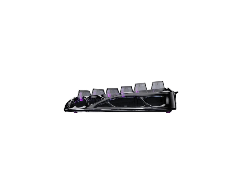 Магнитная игровая клавиатура GravaStar Mercury V75 Lite 75 keys, Blackcore, 8K, USB-A, RGB, Transparent Black