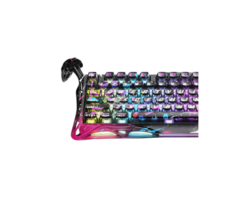 Магнитная игровая клавиатура GravaStar Mercury V75 Pro 80 keys, Magnetic Jade Gaming, 8K, USB-A, RGB, Neon Graffiti