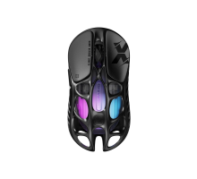 Ультралегкая игровая мышь GravaStar Mercury X, BT/WL/USB-A, RGB, черный