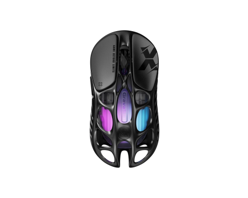 Ультралегкая игровая мышь GravaStar Mercury X, BT/WL/USB-A, RGB, черный