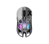 Ультралегкая игровая мышь GravaStar Mercury X, BT/WL/USB-A, RGB, серый