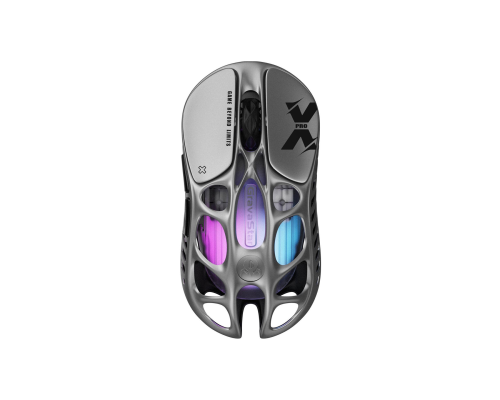 Ультралегкая игровая мышь GravaStar Mercury X Pro, 8K, BT/WL/USB-A, RGB, черный