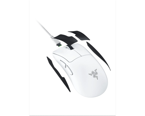 Игровая мышь Razer DeathAdder V4 Pro Gen-2, RGB, USB-A/WL/BT, белый
