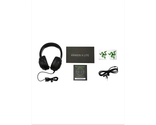 Игровые проводные наушники Razer Gaming Headset Kraken X Lite 3.5mm, черный (RZ04-02950100-R381)