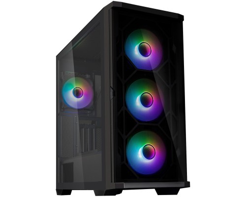 Корпус Zalman Z10 Duo без БП, E-ATX, 4×120 мм ARGB, чёрный