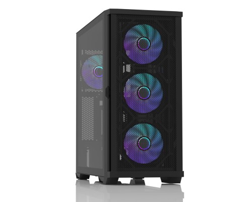 Корпус Zalman Z10 Duo без БП, E-ATX, 4×120 мм ARGB, чёрный