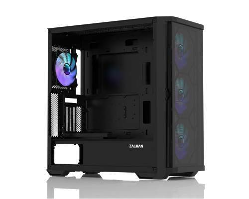 Корпус Zalman Z10 Duo без БП, E-ATX, 4×120 мм ARGB, чёрный