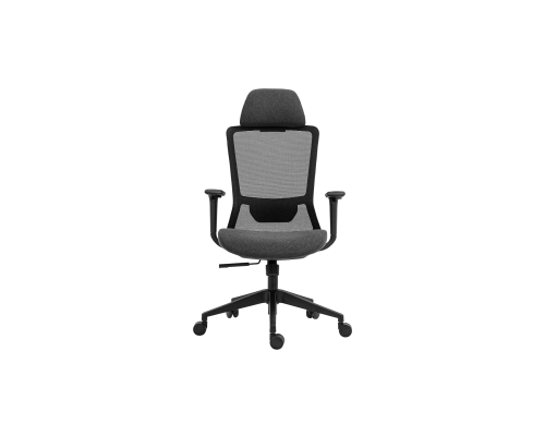 Эргономичное компьютерное кресло 2E Office OC150 ткань, 4D-подлокотники, подголовник, черное