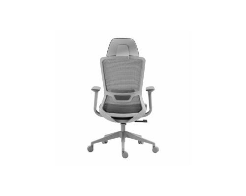 Эргономичное компьютерное кресло 2E Office OC150 ткань, 4D-подлокотники, подголовник, серое