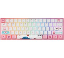 Клавиатура механическая Akko 3061S World Tour Tokyo R2 61Key, USB-A, Gateron Orange, EN/UKR, RGB, Розовый