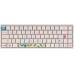 Клавиатура механическая Akko 3068B Doraemon Rainbow 68Key, CS Jelly Pink, BT/WL/USB-A, EN/UKR, RGB, Білий